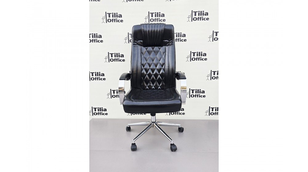 Tilia Anka makam koltuğu, Karven Kahve rengi suni deri, baklava kapitone dikişli ve dolgun kolçaklı.